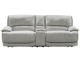 Olsen Silver 3-Piece Dual-Power Zero-Gravity Reclining Set by Steve Silver at Eve Furniture