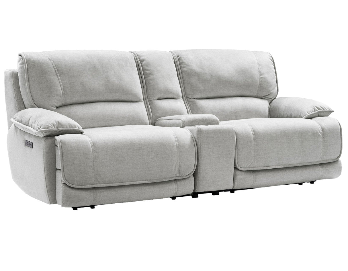 Olsen Silver 3-Piece Dual-Power Zero-Gravity Reclining Set by Steve Silver at Eve Furniture
