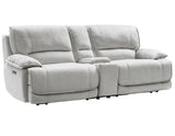 Olsen Silver 3-Piece Dual-Power Zero-Gravity Reclining Set by Steve Silver at Eve Furniture