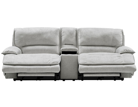 Olsen Silver 3-Piece Dual-Power Zero-Gravity Reclining Set by Steve Silver at Eve Furniture