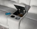 Olsen Silver 3-Piece Dual-Power Zero-Gravity Reclining Set by Steve Silver at Eve Furniture