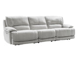 Olsen Silver 3-Piece Dual-Power Zero-Gravity Reclining Set by Steve Silver at Eve Furniture