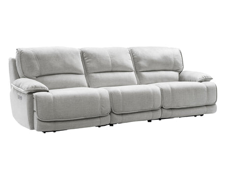 Olsen Silver 3-Piece Dual-Power Zero-Gravity Reclining Set by Steve Silver at Eve Furniture