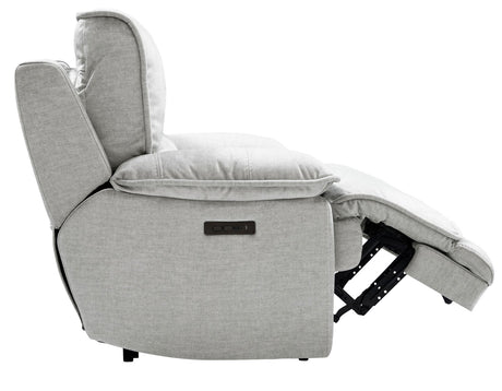 Olsen Silver 3-Piece Dual-Power Zero-Gravity Reclining Set by Steve Silver at Eve Furniture