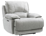 Olsen Silver 3-Piece Dual-Power Zero-Gravity Reclining Set by Steve Silver at Eve Furniture