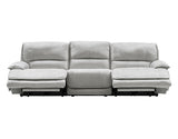 Olsen Silver 3-Piece Dual-Power Zero-Gravity Reclining Set by Steve Silver at Eve Furniture