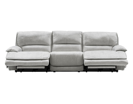 Olsen Silver 3-Piece Dual-Power Zero-Gravity Reclining Set by Steve Silver at Eve Furniture