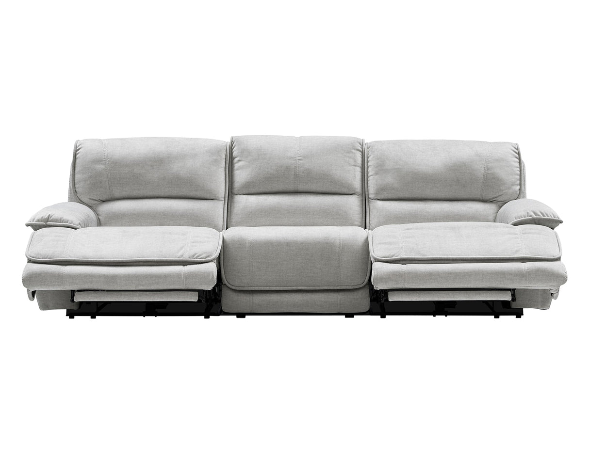 Olsen Silver 3-Piece Dual-Power Zero-Gravity Reclining Set by Steve Silver at Eve Furniture