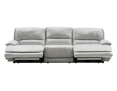 Olsen Silver 3-Piece Dual-Power Zero-Gravity Reclining Set by Steve Silver at Eve Furniture