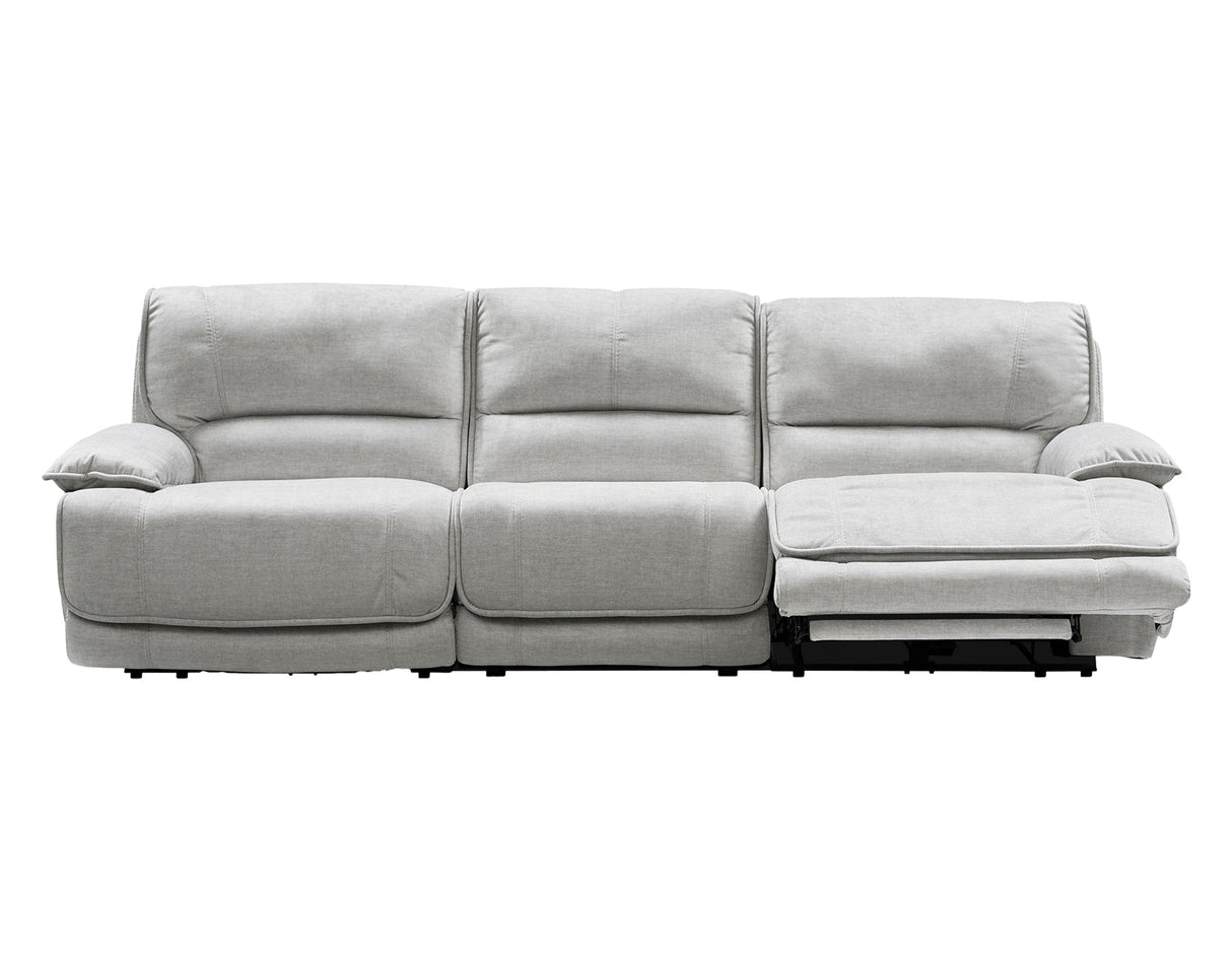 Olsen Silver 3-Piece Dual-Power Zero-Gravity Reclining Set by Steve Silver at Eve Furniture