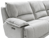 Olsen Silver 3-Piece Dual-Power Zero-Gravity Reclining Set by Steve Silver at Eve Furniture