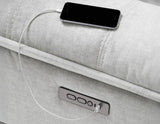 Olsen Silver 6-Piece Dual-Power Zero-Gravity Reclining Sectional by Steve Silver at Eve Furniture