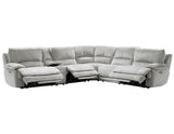 Olsen Silver 6-Piece Dual-Power Zero-Gravity Reclining Sectional by Steve Silver at Eve Furniture