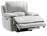 Olsen Silver Recliner, Dual-Power Zero-Gravity by Steve Silver at Eve Furniture