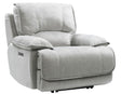 Olsen Silver Recliner, Dual-Power Zero-Gravity by Steve Silver at Eve Furniture