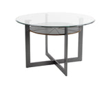 Olson 5 Piece Set(Glass Top Table & 4 Side Chairs)