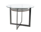 Olson Caramel Glass Top Counter Height Dining Set by Steve Silver at Eve Furniture