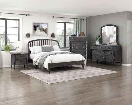 Olson Espresso Full Platform Bed by Homelegance at Eve Furniture