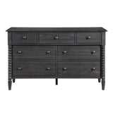 Olson Espresso Twin Bed, Mirror and Dresser, Chest with Nightstand