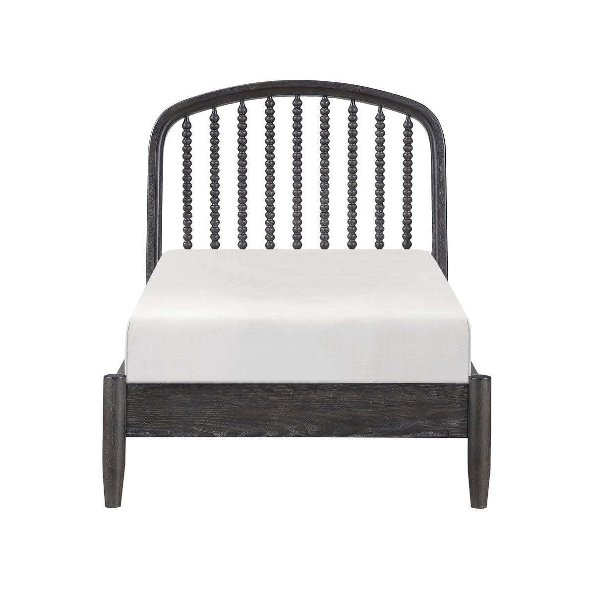 Olson Espresso Twin Bed, Mirror and Dresser with Nightstand