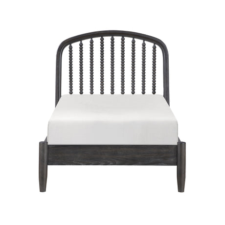 Olson Espresso Twin Bed, Mirror and Dresser with Nightstand by Homelegance at Eve Furniture