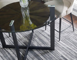 Olson 48-inch Counter Glass Top Table by Steve Silver at Eve Furniture