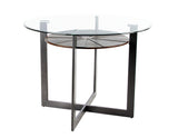 Olson 48-inch Counter Glass Top Table by Steve Silver at Eve Furniture