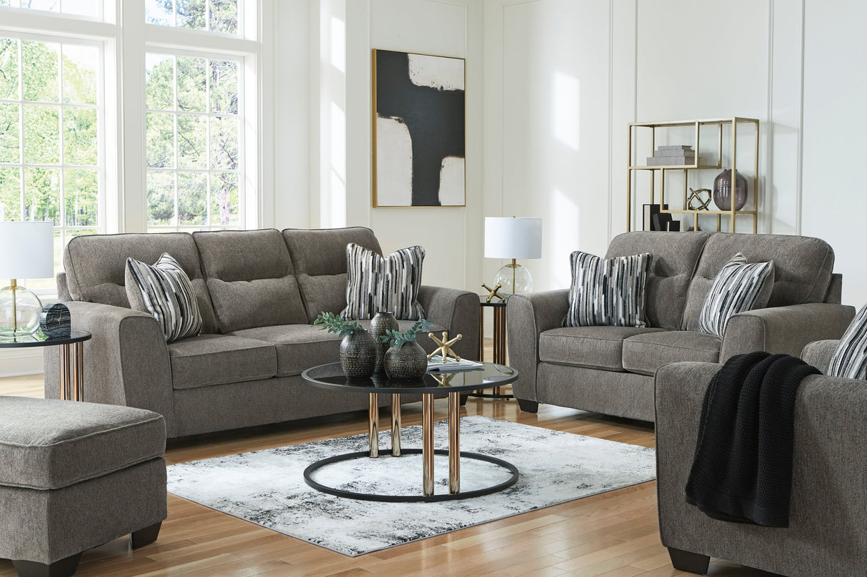 Olten Graphite Living Room Set by Ashley at Eve Furniture