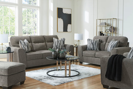 Olten Graphite Living Room Set by Ashley at Eve Furniture
