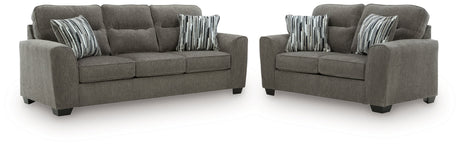 Olten Graphite Living Room Set by Ashley at Eve Furniture