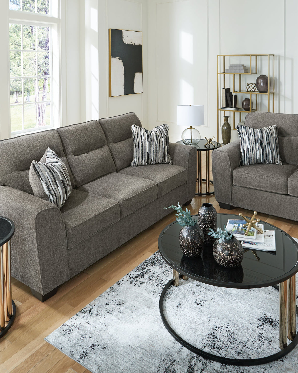 Olten Graphite Living Room Set