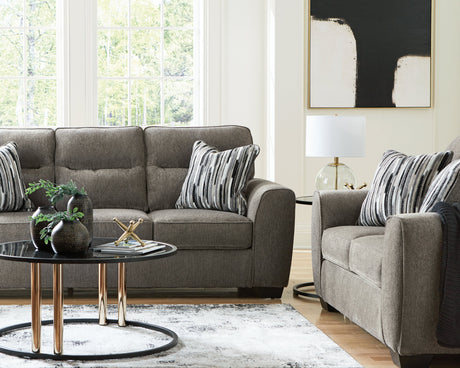 Olten Graphite Living Room Set by Ashley at Eve Furniture