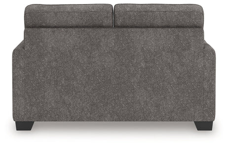 Olten Graphite Loveseat by Ashley at Eve Furniture