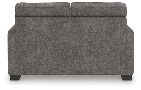 Olten Graphite Loveseat by Ashley at Eve Furniture