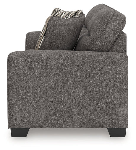 Olten Graphite Loveseat by Ashley at Eve Furniture