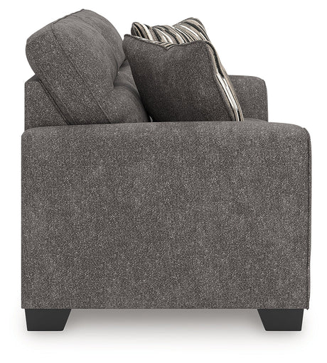 Olten Graphite Loveseat by Ashley at Eve Furniture