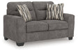 Olten Graphite Loveseat by Ashley at Eve Furniture