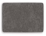 Olten Graphite Ottoman by Ashley at Eve Furniture