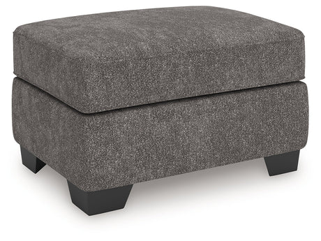 Olten Graphite Ottoman by Ashley at Eve Furniture