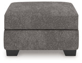 Olten Graphite Ottoman by Ashley at Eve Furniture