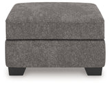 Olten Graphite Ottoman by Ashley at Eve Furniture