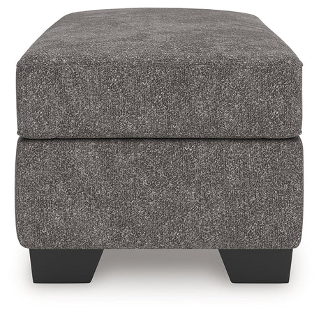 Olten Graphite Ottoman by Ashley at Eve Furniture