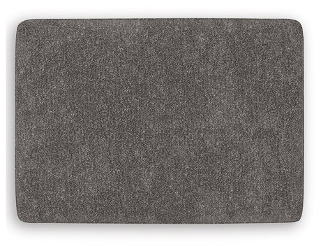 Olten Graphite Ottoman by Ashley at Eve Furniture