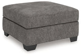 Olten Graphite Oversized Accent Ottoman by Ashley at Eve Furniture
