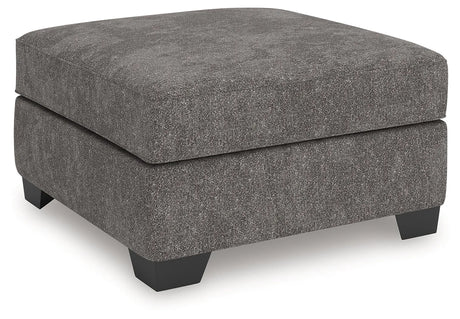 Olten Graphite Oversized Accent Ottoman by Ashley at Eve Furniture