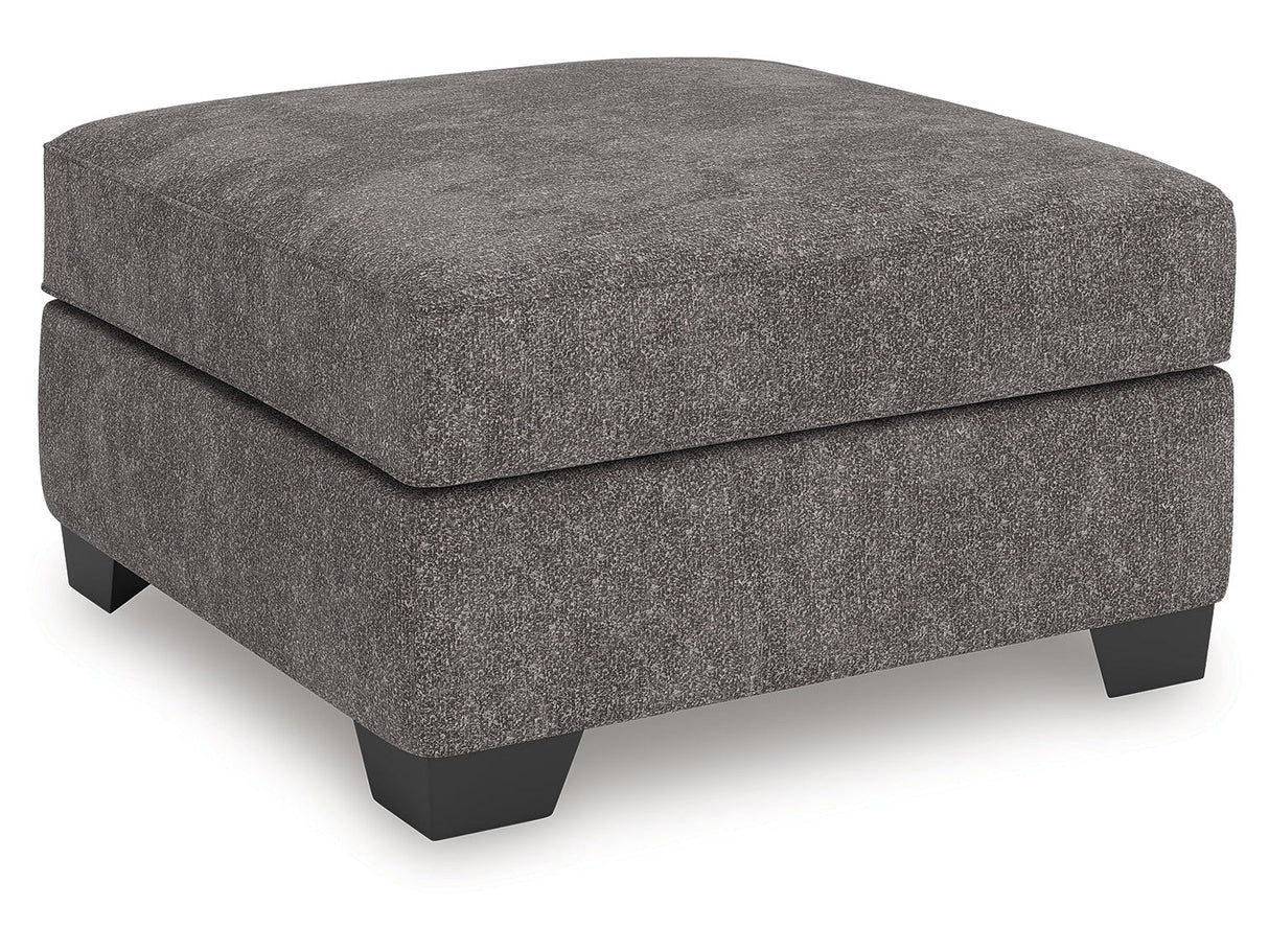 Olten Graphite Oversized Accent Ottoman by Ashley at Eve Furniture