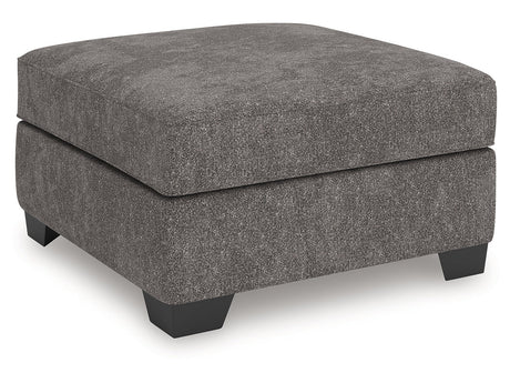Olten Graphite Oversized Accent Ottoman by Ashley at Eve Furniture
