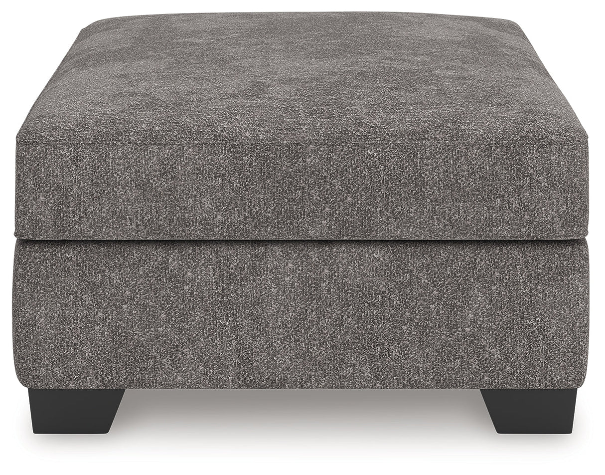 Olten Graphite Oversized Accent Ottoman by Ashley at Eve Furniture