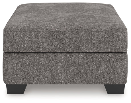 Olten Graphite Oversized Accent Ottoman by Ashley at Eve Furniture