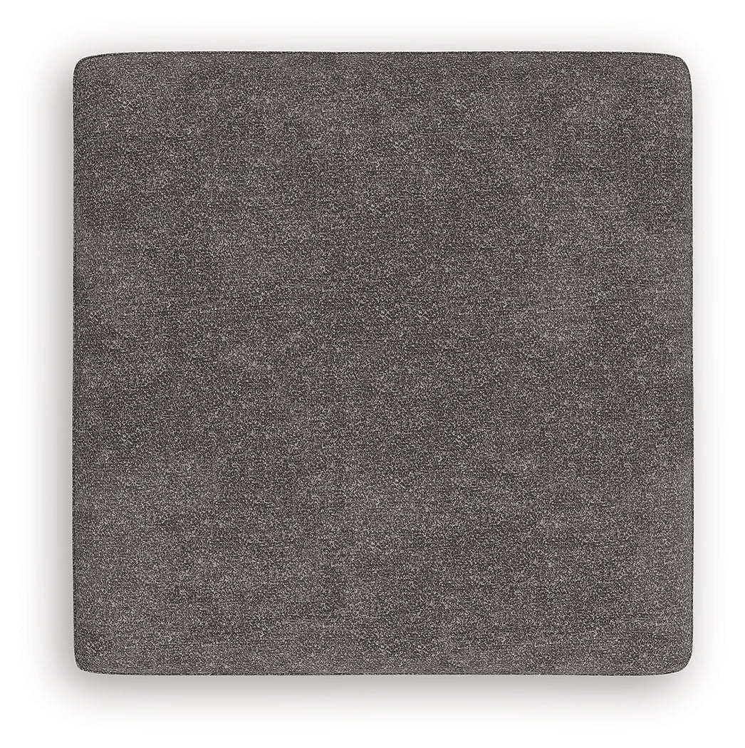 Olten Graphite Oversized Accent Ottoman by Ashley at Eve Furniture
